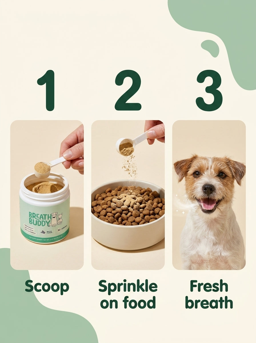 Fresh Breath Dental Powder for Small Dogs
