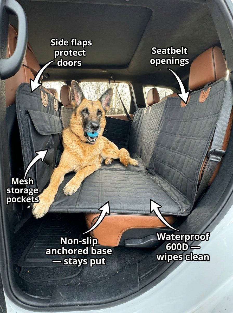 Dog Car Bed — Back Seat Extender for SUVs, Trucks & Cars